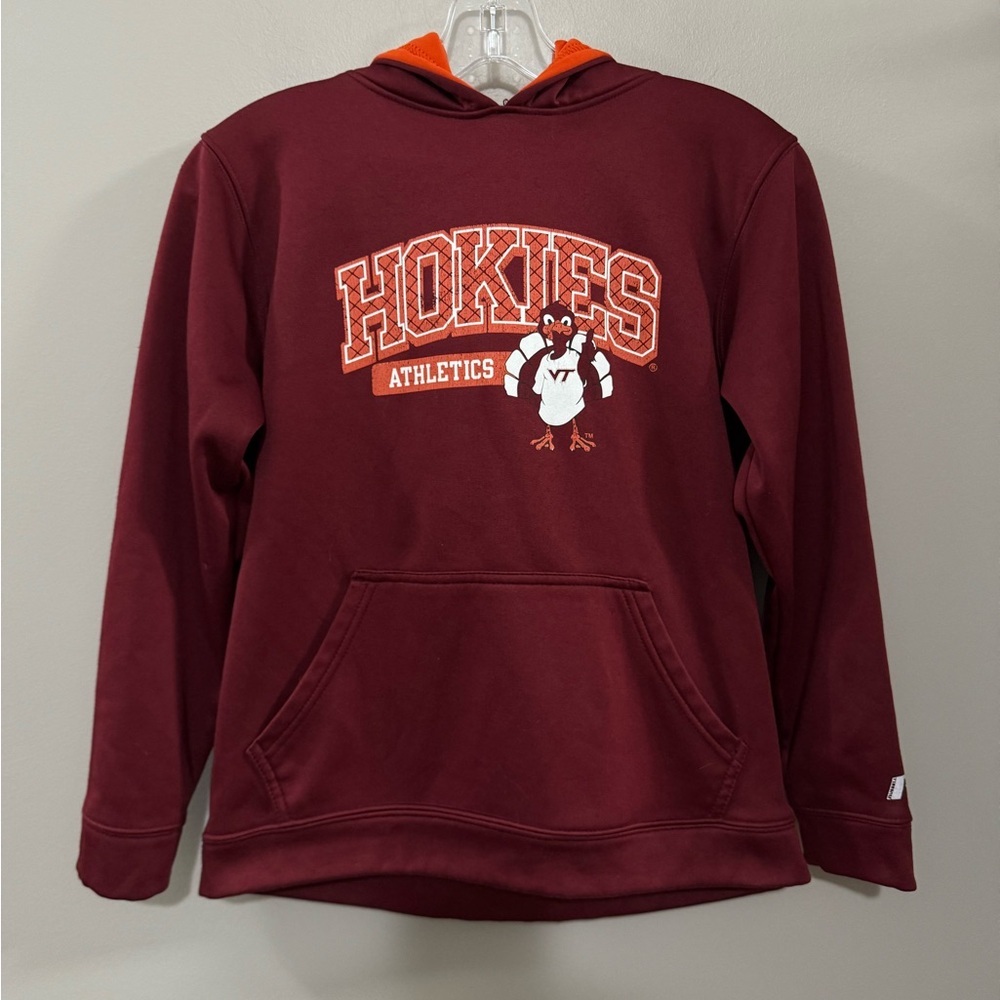 Boys Russell Virginia Tech Hokies Athletics Maroon Sweatshirt. Size L (10-12)